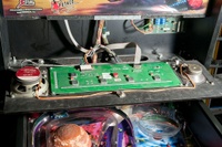 Image # 54480: Io Moon Speaker Panel - Reverse 
(The owner of this game states that the DMD shown here is original from the manufacturer but the speaker on the left is not original.)