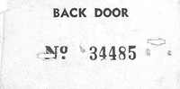 Image # 46131: Cabaret Serial Number Tag 
(Located inside the backbox.)