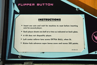 Image # 75889: Cabaret Sample Game - Instruction Card 
(Cabinet serial number 9473.)