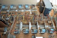 Image # 75921: Cabaret Sample Game - Inside Cabinet - Relays 
(Cabinet serial number 9473.)