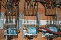 Image # 75922: Cabaret Sample Game - Inside Cabinet - Relays 
(Cabinet serial number 9473.)