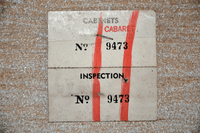 Image # 75926: Cabaret Sample Game - Inside Cabinet - Serial Number 
(Cabinet serial number 9473.)