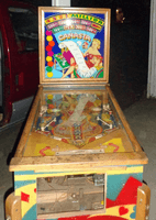 Image # 75408: Canasta Cabinet - Front View 
(The wireform gate between the flippers is shown here inverted from its normal position.)