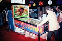 Image # 49288: Bigfoot Cabinet - Full View 
(Photographed at the Chicago AMOA Show in November 1977.)