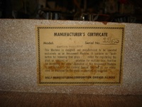 Image # 34864: Capt. Fantastic and The Brown Dirt Cowboy Manufacturer's Certificate 
(Serial number 1965.)