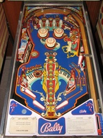 Image # 71927: Capt. Fantastic and The Brown Dirt Cowboy Playfield - Orange Star Inserts and White Special Insert 
(Playfield is mylared. Serial number 16629.)