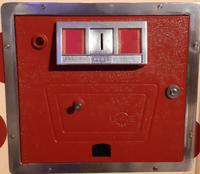 Image # 74350: Running Horse Coin Door 
(The coin door and cabinet have been repainted. The coin door is included here to show its other features.)
