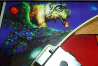 Image # 64886: Wolf Man Playfield - Detail 
(Serial number 0885.)