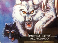 Image # 64880: Wolf Man Backglass - Detail 
(Serial number 0885.)
