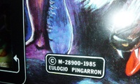 Image # 64881: Wolf Man Backglass - Detail 
(Serial number 0885.)