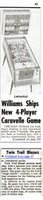 Image # 46426: Caravelle Billboard New Game Announcement 
(The Billboard, Feb-27-1961, pages 47 and 60)