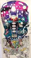 Image # 49132: Star Wars Episode I Chromalin Laminate For Prototype Playfield 
(Measures approximately 22 1/2 inches by 44 inches.)
