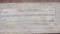 Image # 81861: Night Rider Inside Cabinet - Detail 
(Serial number ENR7388.)