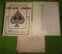 Image # 38556: Black Jack Paperwork 
(This EM manual, schematic diagram, and coil location chart were obtained separately from any game.)