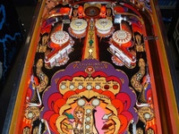 Image # 25058: Mata Hari Sample - Upper Playfield 
(Plastic playfield. Serial number 'EM1230'.)