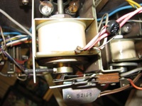 Image # 59732: Carnival Pop Bumper Mechanism - Normal 
(The switch at the bottom of the mechanism is open. Serial number 0400.)