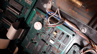Image # 78537: Star Wars Inside Cabinet - Detail 
(A button battery is seen here.)