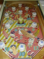 Image # 31562: Carnival Playfield 
(A red wire and block of wood were inadvertently left on the playfield glass in this picture.)