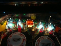 Image # 48809: Fire Action De Luxe Illuminated Playfield - Detail