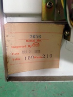 Image # 67285: Cha-Cha-Cha Inspection Date 
(Serial number 7656.)