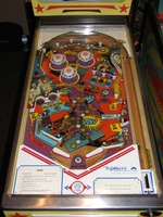 Image # 43140: T.K.O. Playfield 
(This game was photographed at Chicago's Pinball Expo 2009.)