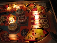 Image # 47016: Casanova Illuminated Upper Playfield 
(Serial number 64560.)