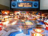 Image # 67613: Mach 2.0 Two Illuminated Playfield - Ball View 
(Serial number 000284.)