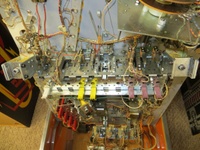 Image # 67083: Sinbad Split Drop Target Bank 
(The long drop target chassis has been configured to split the reset function between two reset coils.)