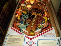 Image # 50007: Close Encounters of the Third Kind Sample Game - Lower Playfield 
(Serial number 01081 S.)