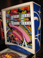 Image # 54333: Close Encounters of the Third Kind Sample Game - Backbox - Right 
(Photographed at Chicago Pinball Expo 2012. Serial number 01104 S.)
