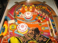Image # 55540: Close Encounters of the Third Kind Prototype Game - Upper Playfield 
(This game has no serial number.)