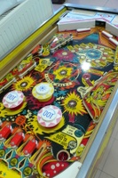 Image # 58535: Solar Ride Sample Game - Playfield - Downfield View 
(Serial number 01002 S.)