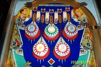 Image # 19285: Ice Show Upper Playfield 
(The green bumper cap is not original to this game.)