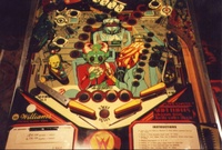 Image # 24010: Alien Poker Prototype - Lower Playfield 
(Serial number 437878.)