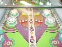 Image # 53972: Challenger Yellow Player View 
(The inside walls of the cabinet were repainted.)