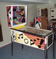 Image # 21716: Rock On Cabinet - Left 
(The flippers shown here are not original to this game.)