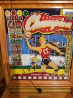 Image # 75299: Champion Backglass 
(Serial number 45827.)
