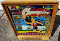 Image # 75304: Champion Backglass 
(Serial number 45827.)