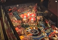 Image # 75975: Checkpoint Test Game - Illuminated Upper Playfield 
(From a video of the 1990 Data East factory tour.)