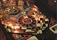 Image # 75976: Checkpoint Test Game - Illuminated Lower Playfield 
(From a video of the 1990 Data East factory tour.)