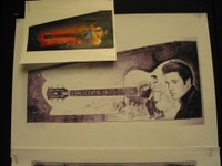 Image # 23854: Elvis� Original Cabinet Artwork 
(Photographed at Chicago Pinball Expo 2004.)