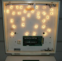 Image # 37882: Chicago Cubs "Triple Play" Illuminated Backbox Insert