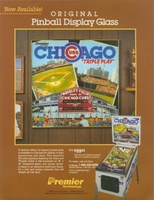 Image # 21751: Chicago Cubs "Triple Play" Pinball Display Glass Flyer