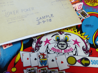Image # 79716: Joker Poker Sample Game - Schematic Date 
(From the game with serial number 01044 S.)