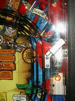 Image # 32307: Pirates of the Caribbean Prototype - Playfield Detail 
(This is a pre-production test game.)