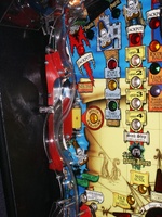 Image # 32308: Pirates of the Caribbean Prototype - Playfield Detail 
(This is a pre-production test game.)