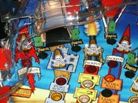 Image # 32315: Pirates of the Caribbean Prototype - Playfield Detail 
(This is a pre-production test game.)