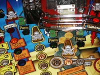 Image # 32316: Pirates of the Caribbean Prototype - Playfield Detail 
(This is a pre-production test game.)
