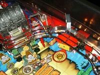 Image # 32298: Pirates of the Caribbean Prototype - Right Playfield Detail 
(This is a pre-production test game.)