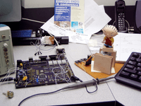Image # 73385: Family Guy A Pre-Production Moment 
(Stewie's first spin, stepper motor driver. Photo taken March 10, 2016.)